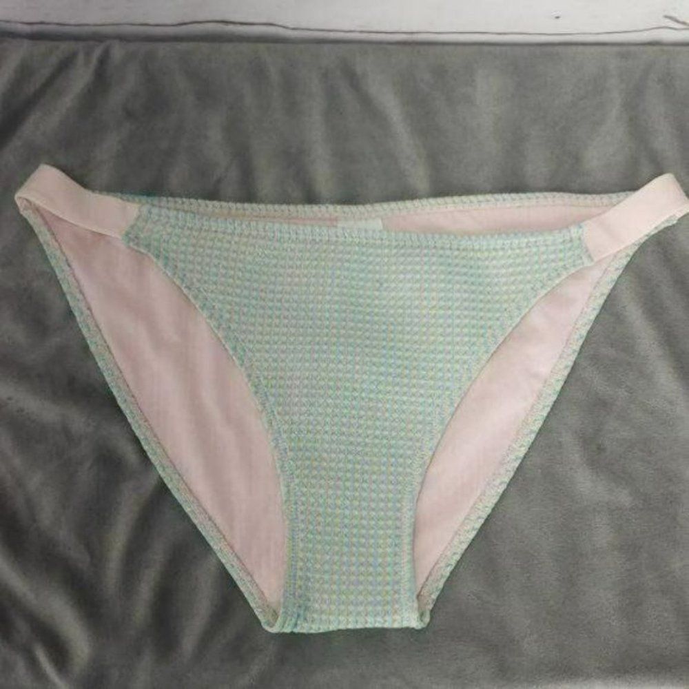 XHilaration Woman's NWOT Pink Blue Bikini Bottoms Swimwear Size XL